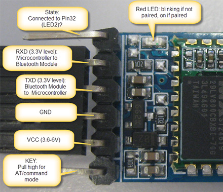 Bluetooth-модуль HC-06 на плате