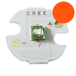 Красно-оранжевый светодиод CREE XP-E R3 на алюминиевой базе 14мм