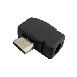 Штекер micro USB папа корпусной угловой