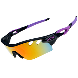 Универсальные очки в спортивном стиле 7886 чёрно-фиолетовая оправа