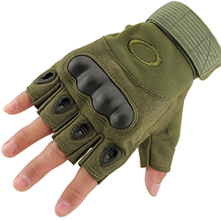Тактические перчатки без пальцев цвета хаки, размер L