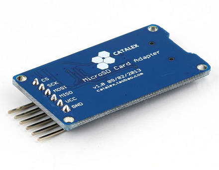 Arduino microSD card модуль