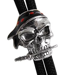 Бусина-череп №12 (пират в чёрном с ножом)