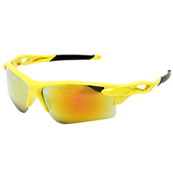 Универсальные очки в спортивном стиле 7012 жёлто-чёрная оправа