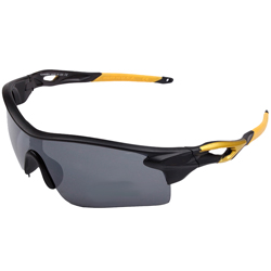 Универсальные очки в спортивном стиле 9052L чёрно-жёлтая оправа