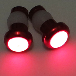 Светодиодные заглушки для велосипедного руля (красный корпус)