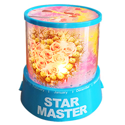 Звездный ночник-проектор Star master love romantic с розовым букетом