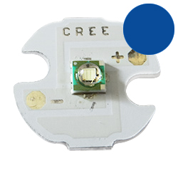 Светодиод CREE XP-E R3 на алюминиевой базе 14мм, Royal Blue