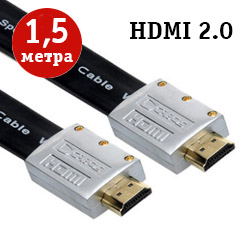 HDMI кабель Cabos, версия 2.0, длина 1,5 метра