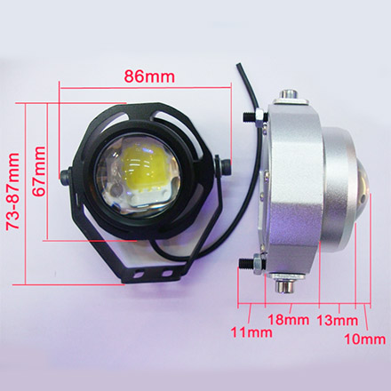 Водонепроницаемый LED прожектор 10 ватт, 12 вольт, серебристый корпус