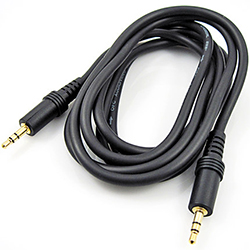 Аудио кабель  джек папа-папа 3.5 мм, длина 1 метр