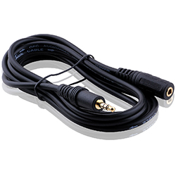 Аудио кабель Choseal Q-344 джек папа-мама 3.5 мм, длина 5 метров