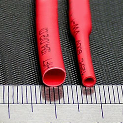 ∅4/2 мм термоусадочная электроизоляционная трубка красная