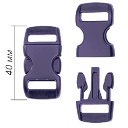 Фиолетовая застёжка фастекс 40/20 мм для браслетов из паракорда