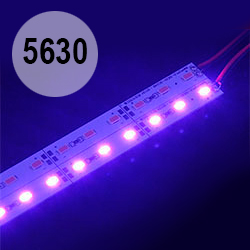 LED полоса на алюминиевой основе 72 диода 5630, растительный спектр
