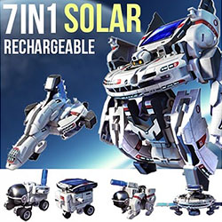 7 в 1 Космический конструктор робот-трансформер на солнечной батарее