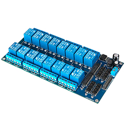 Модуль с 16 реле для Arduino. Полная гальваническая развязка, 12 вольт
