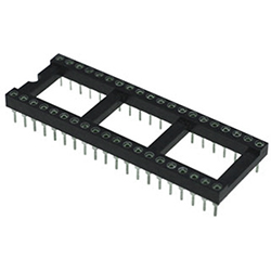 Цанговая панелька для монтажа DIP микросхемы 40 pin