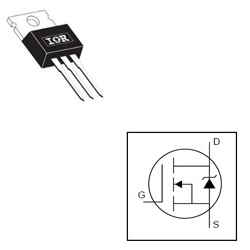 IRF630 200v, 9A, 300mΩ, MOSFET. Демонтаж