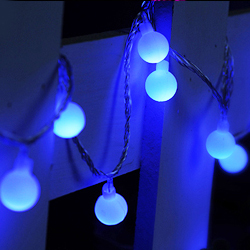 Гирлянда светодиодная синяя (10 метров, 100 ламп)