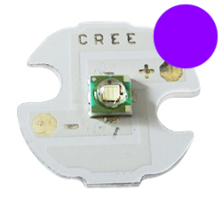 Фиолетовый cветодиод CREE XP-E R3 на алюминиевой базе 14мм