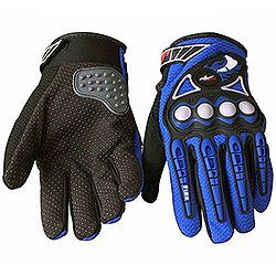 Перчатки PRO-BIKER MCS-23 (вело-, мото спорт), синие, M