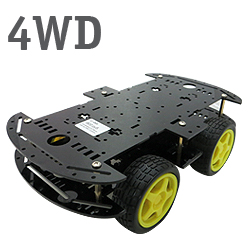 Платформа для сборки роботов, 4WD, 2 уровня