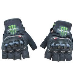 Перчатки PRO-BIKER monster energy без пальцев, черные М