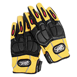 Перчатки PRO-BIKER  (вело-, мото спорт), черно-желтые, L