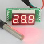 Термометр на основе DS18B20, красный, -55 +125 градусов