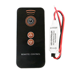 Мини-контроллер одноцветных светодиодных лент + пульт 3 кнопки
