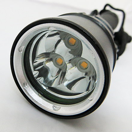 Дайверский фонарь 3 LED XM-L T6 жёлтый