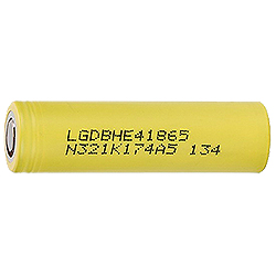 Литий-ионный аккумулятор LG HE4 18650 2500мАч 30А