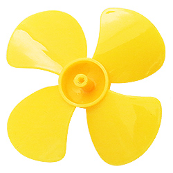 Пластиковые желтые лопасти диаметр 80 мм