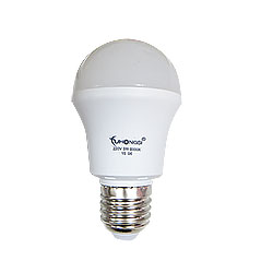 Светодиодная лампа 5 ватт с цоколем Е27, 220 В, 6000 К холодный белый