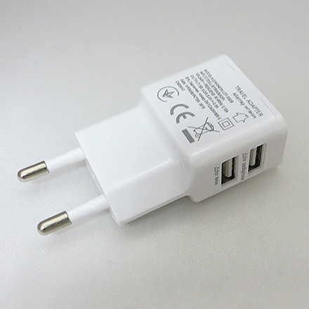 Сетевой блок питания (адаптер) - 2 выхода 5 вольт (USB), 2,5 А