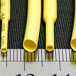 ∅3/1.5 мм термоусадочная электроизоляционная трубка жёлтая