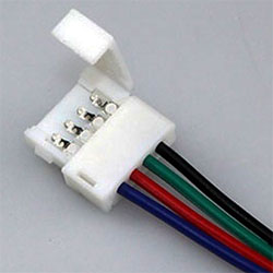 Провод с коннектором-защёлкой для светодиодной RGB ленты