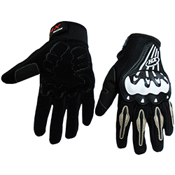Перчатки HX RACING (вело-, мото спорт), чёрные, XL