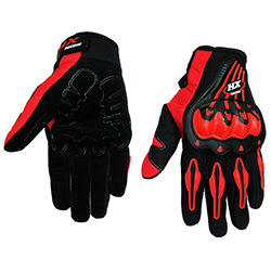 Перчатки HX RACING (вело-, мото спорт), красные, M