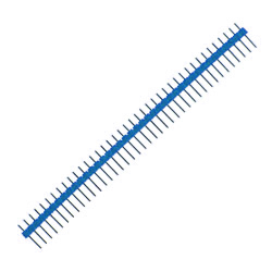 Однорядная линейка 40 pin, папа, 2,54 мм, синий