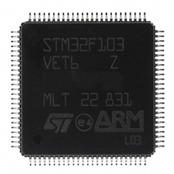 Микроконтроллер STM32F103VET6, корпус LQFP100