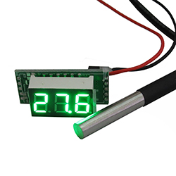 Термометр на основе DS18B20, зеленый, -55 +125 градусов