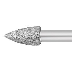 Коническая алмазная шарошка диаметр 10 мм GRIT 150