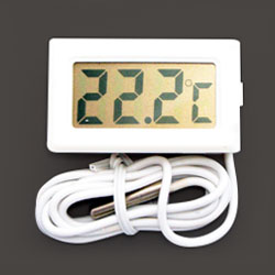 Термометр с выносным датчиком (2 метра) от -20 до +110 градусов, белый
