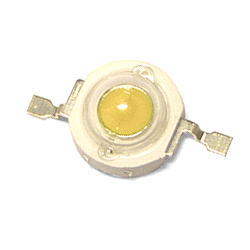 Белый светодиод LED 1 ватт, тёплый, 130-140 люмен