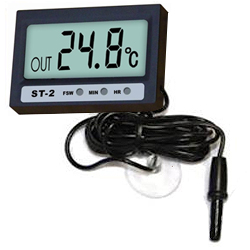Термометр с часами улично-домашний TM-2