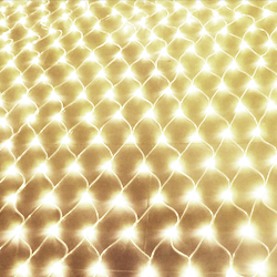 Светодиодная гирлянда-сетка  96 LED 1.5 х 1.5 м теплый белый цвет
