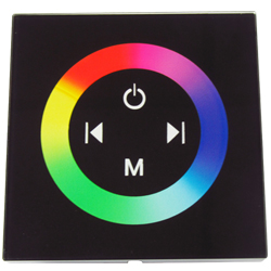 Сенсорный контроллер RGB светодиодных лент. 12 ампер, встраиваемый
