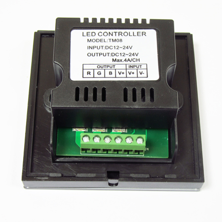 Сенсорный контроллер RGB светодиодных лент. 12 ампер, встраиваемый